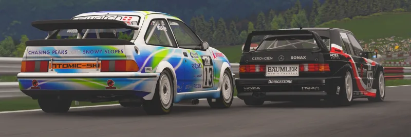 Fighting with Marc Oros to get back the position I lost after stalling at the start
