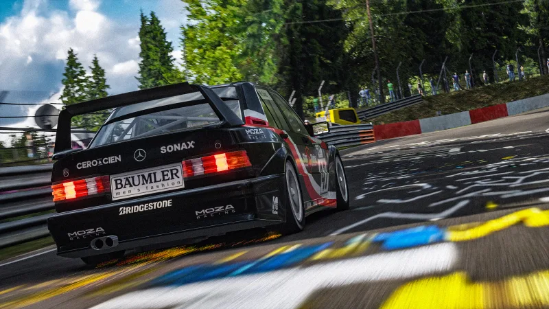 Marc bottoming the Merc after the jump