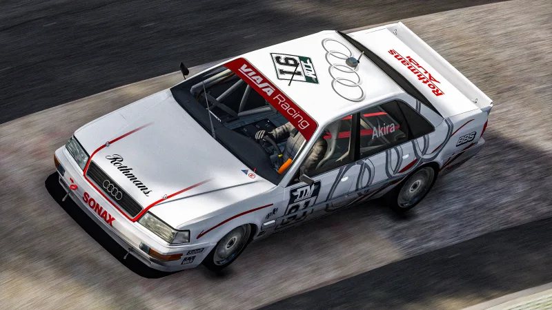 New special livery on the Rothmans Akira Audi Team