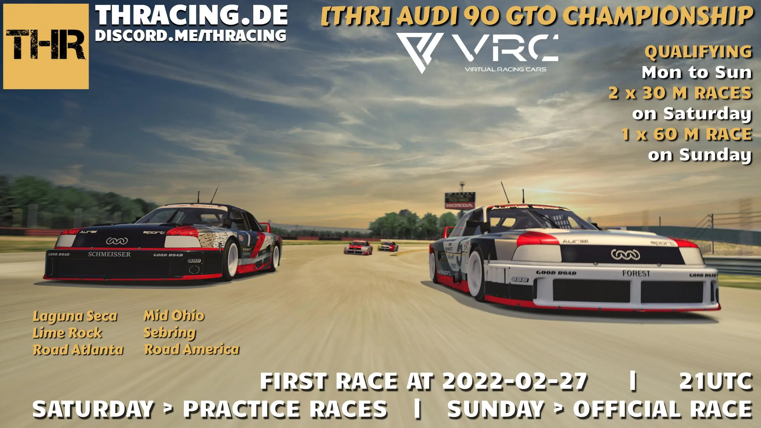 AUDI 90 GTO Championship Raceposter