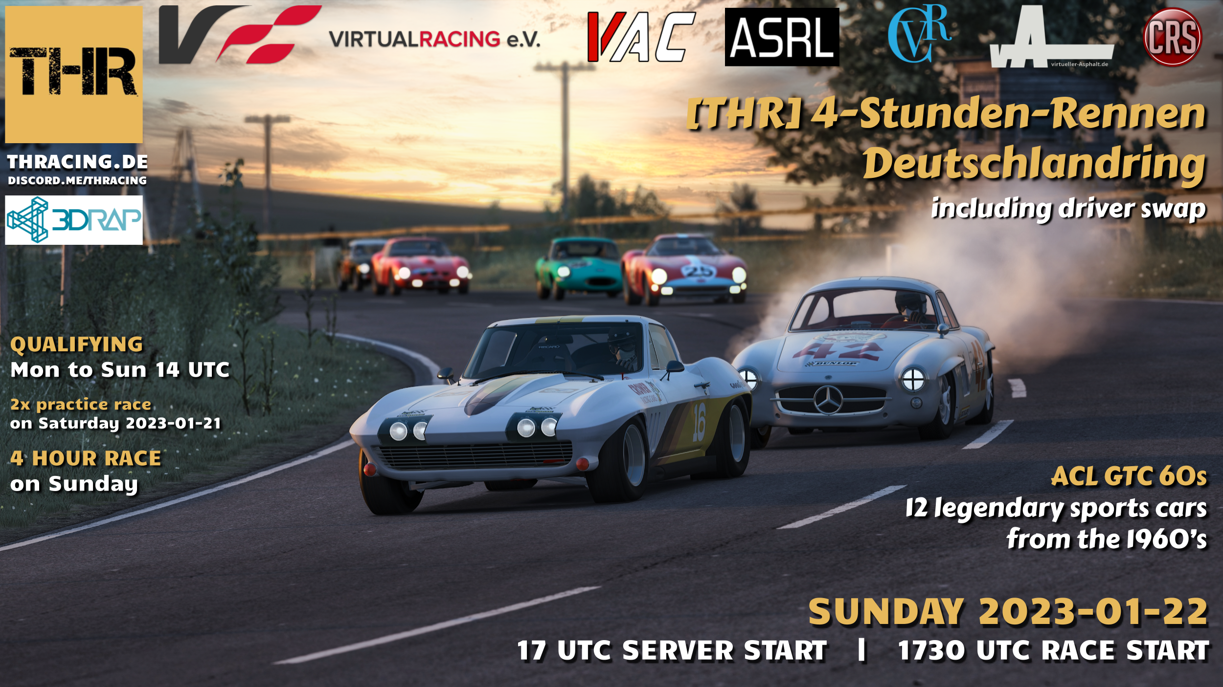 3rd THR Endurance - 4-Stunden-Rennen Deutschlandring Raceposter