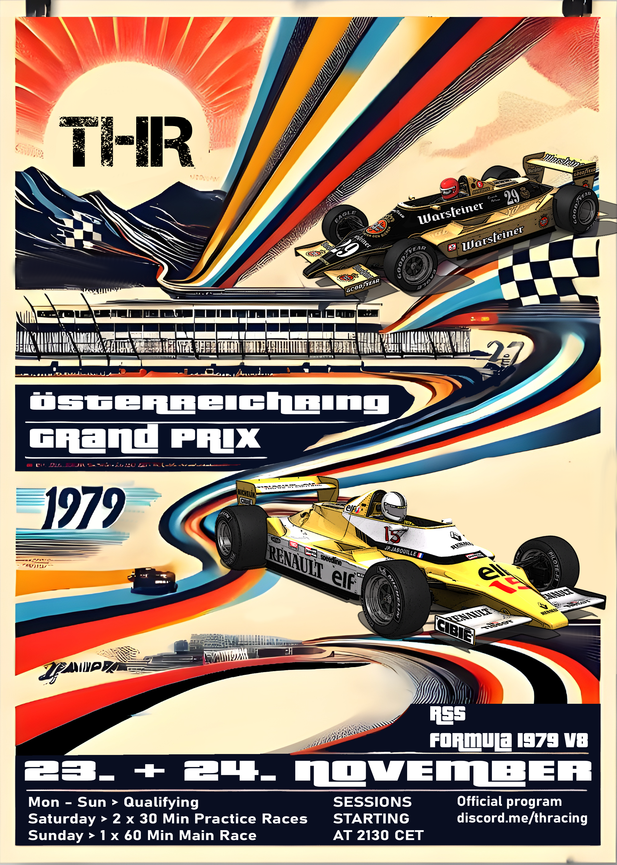 Formula 1979 V8 at Österreichring - Fun Event Raceposter