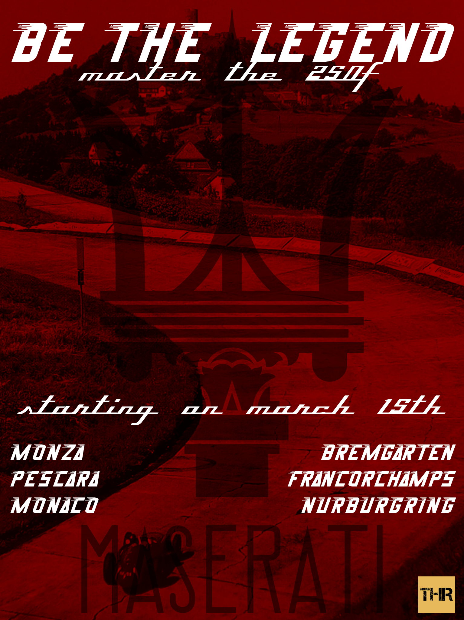Maserati 250F Championship Raceposter