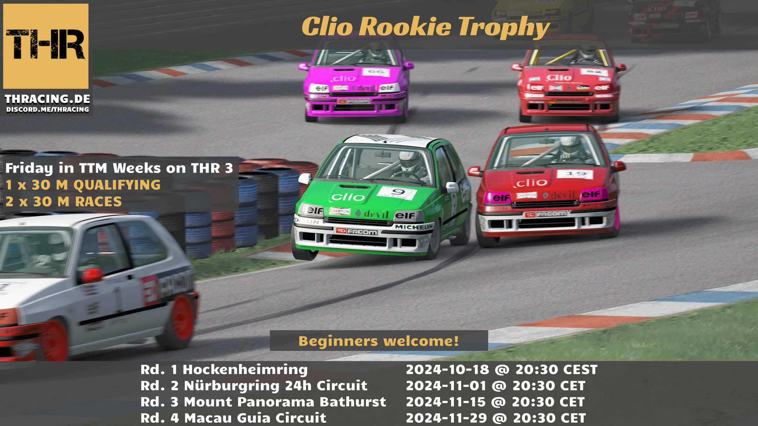 Clio Rookie Trophy 2024 Raceposter