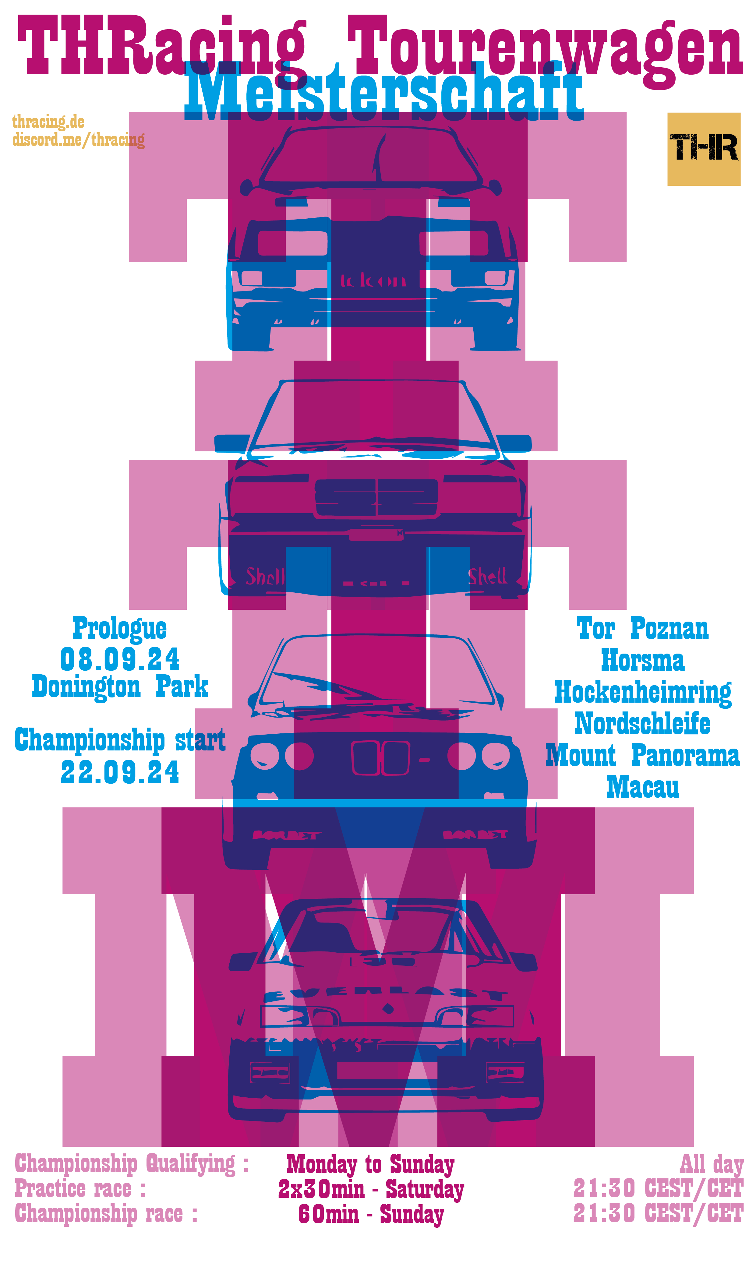 TTM 2024 Prologue at Donington Park - Fun Event Raceposter