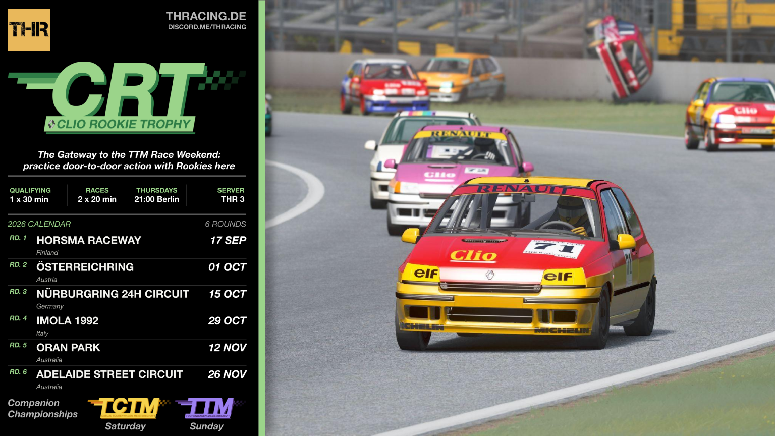 CRT - Clio Rookie Trophy 2026 Raceposter