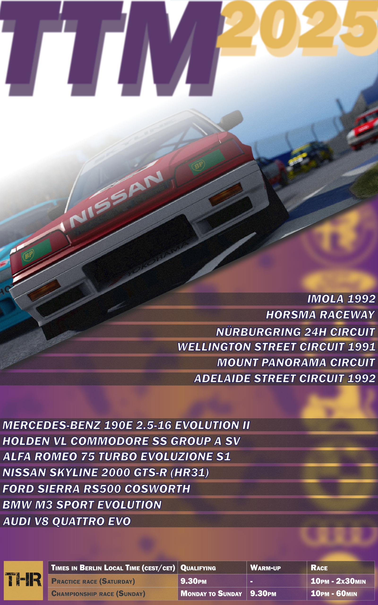 TTM 2025 Prologue at Spa - Fun Event Raceposter