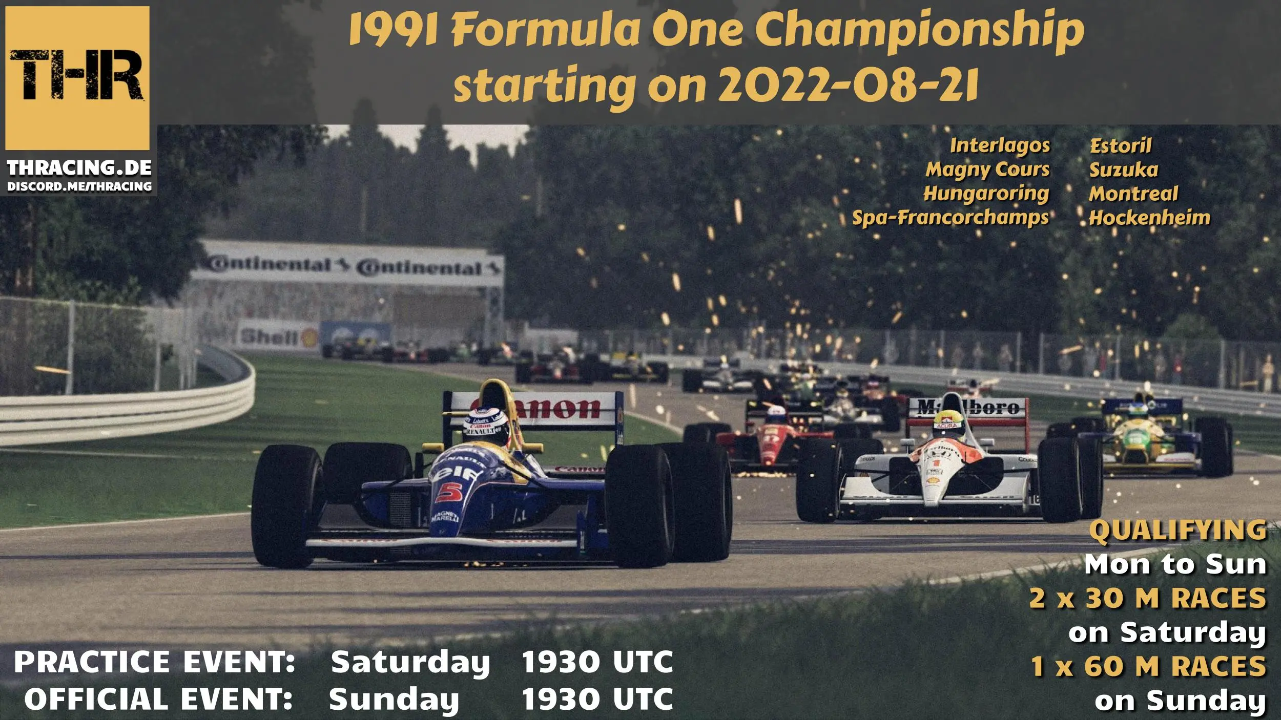 F1 - 1991 Championship Raceposter