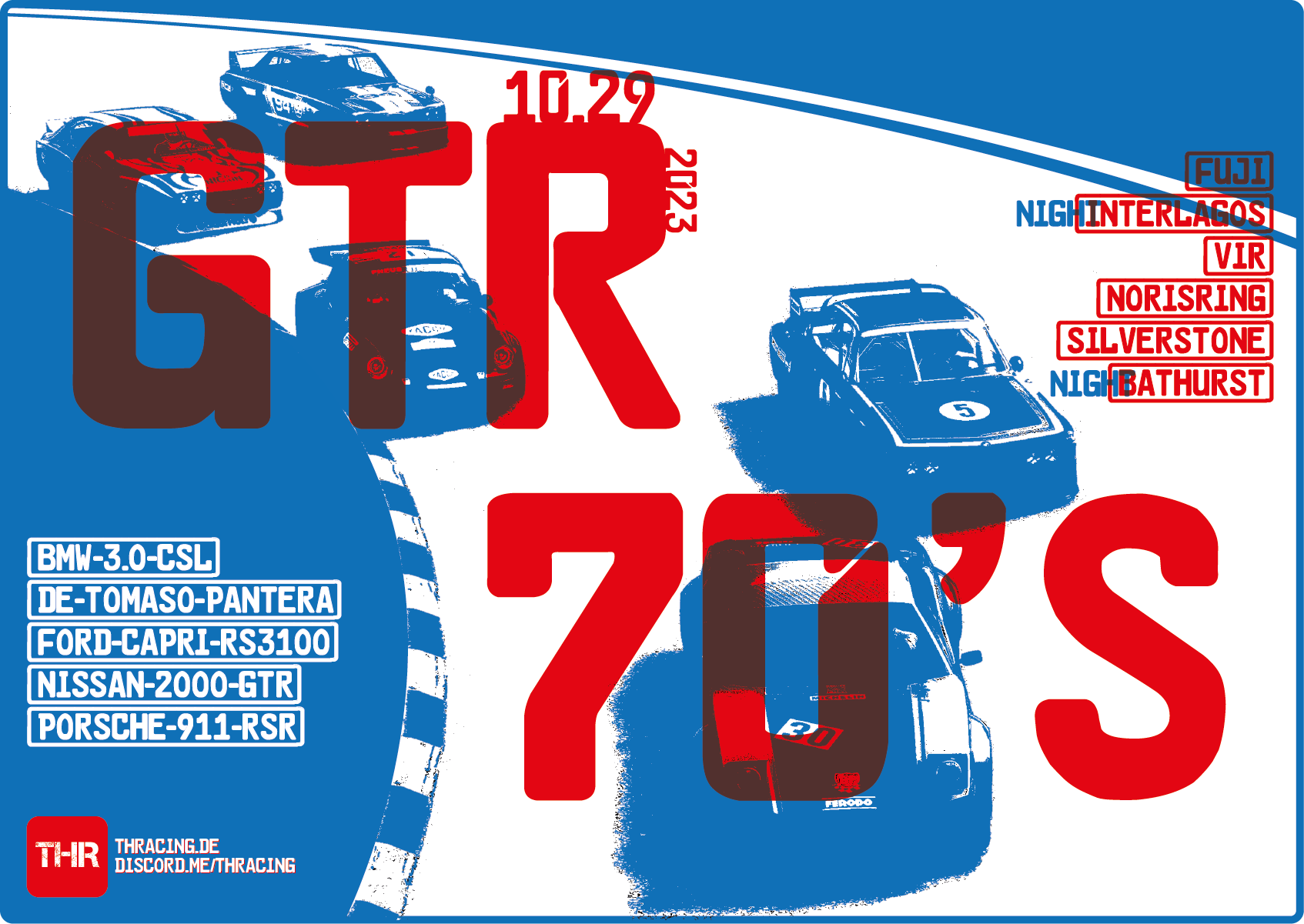 GTR 70s - Casual Cup Raceposter