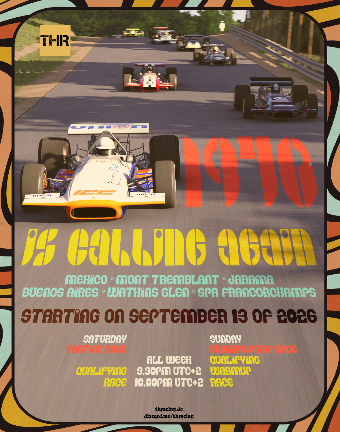 F1 1970 Championship 2 Raceposter