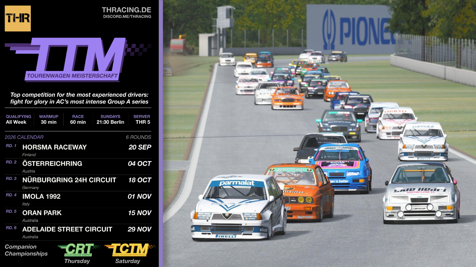 TTM 2026 - THRacing Tourenwagen Meisterschaft Raceposter