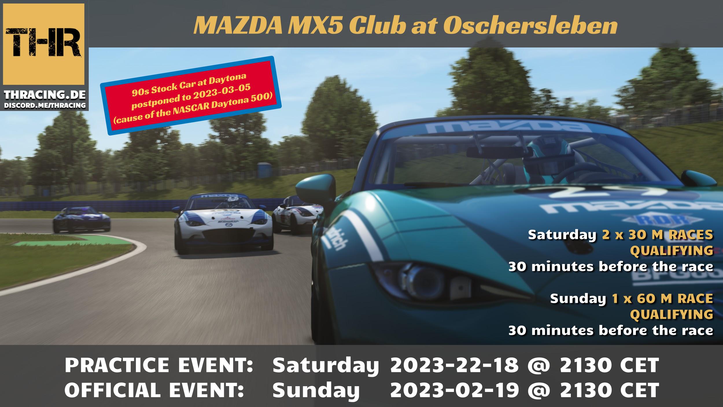 MAZDA MX 5 Cup at Oschersleben - Fun Event Raceposter