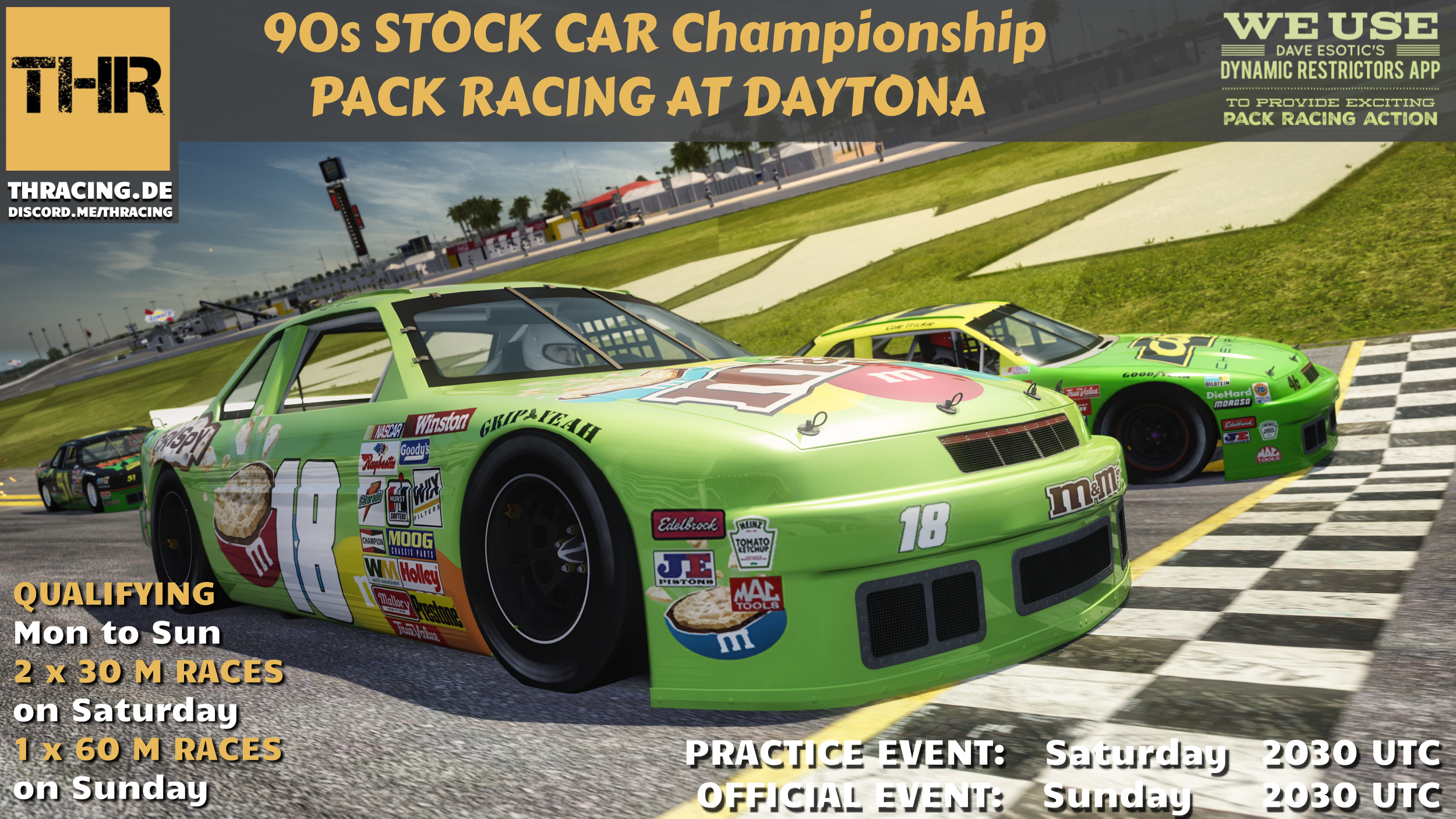 90s Stock Car Championship Raceposter