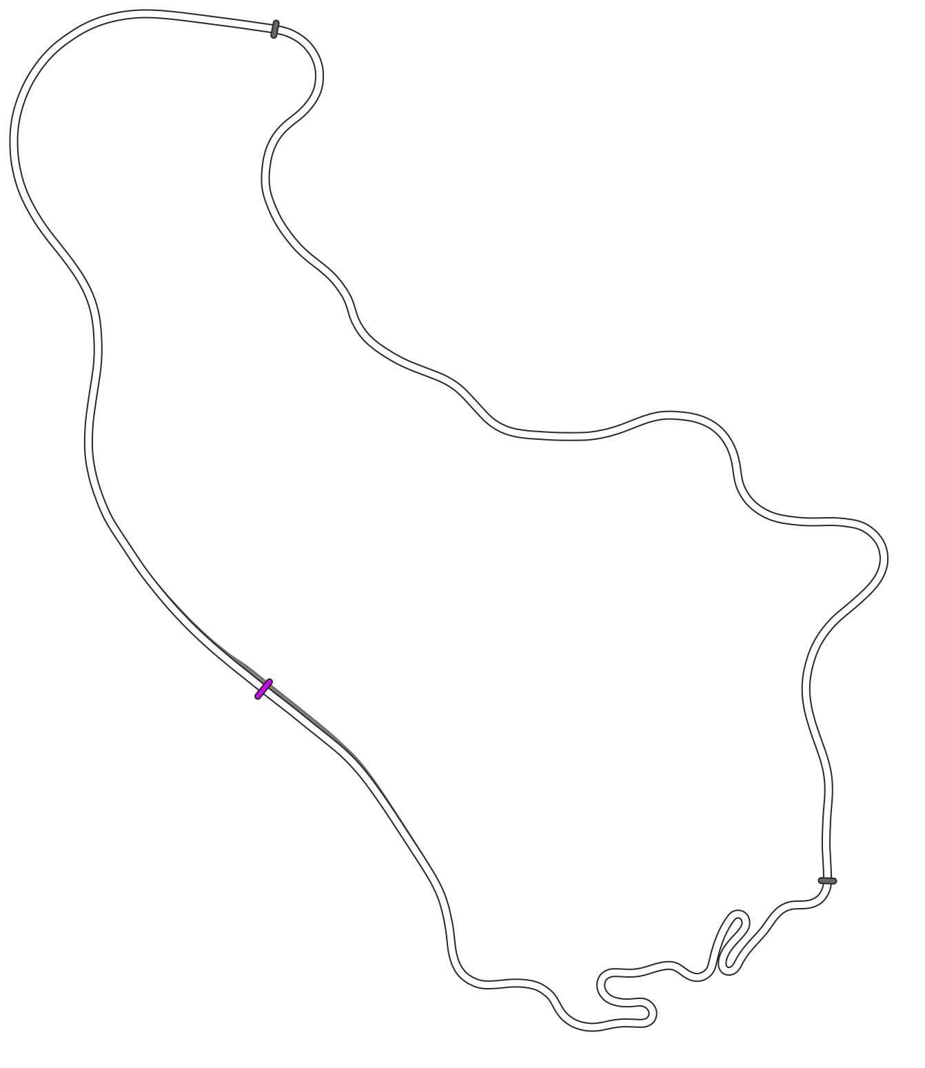 Deutschlandring THR track map