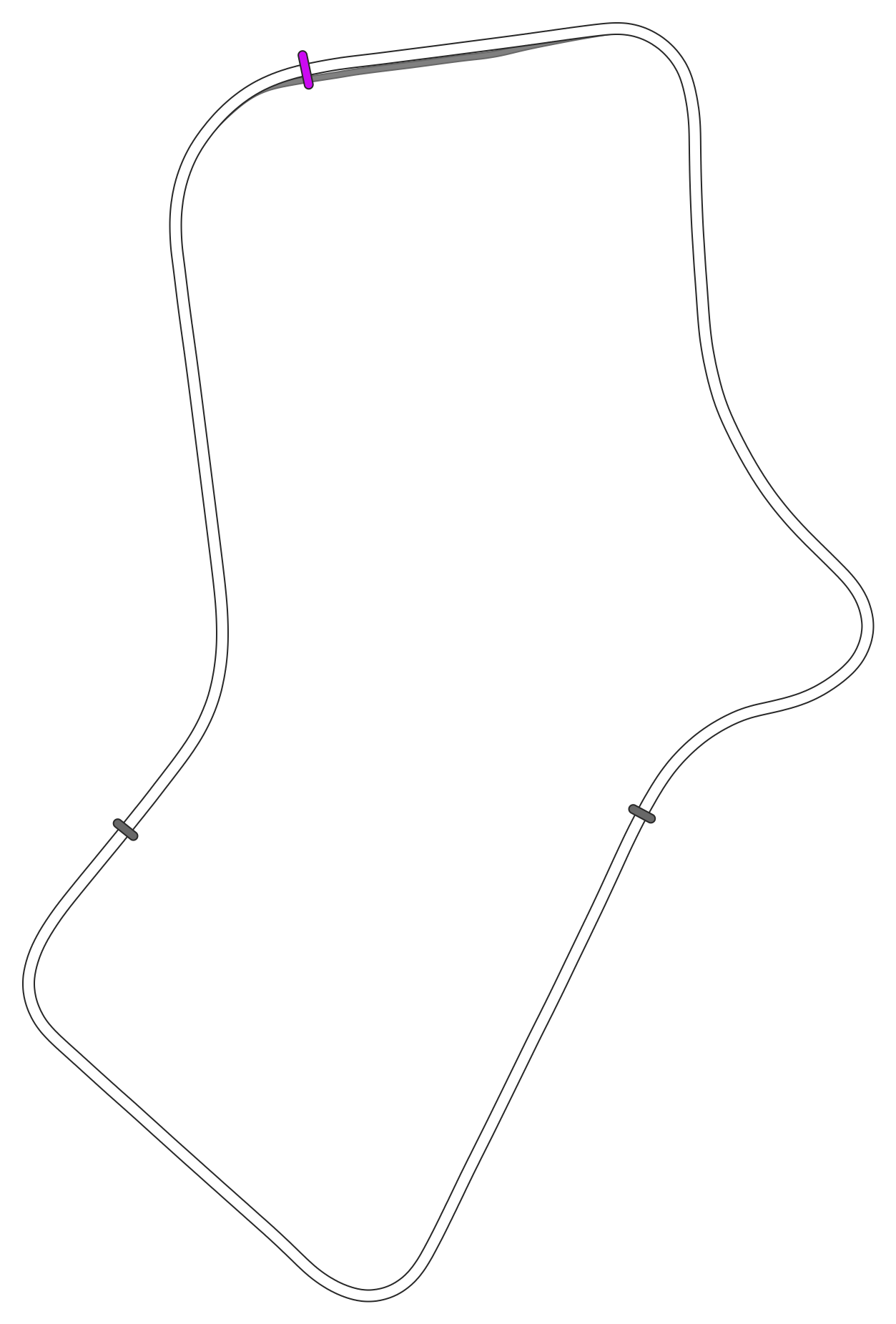 Silverstone 1967 track map