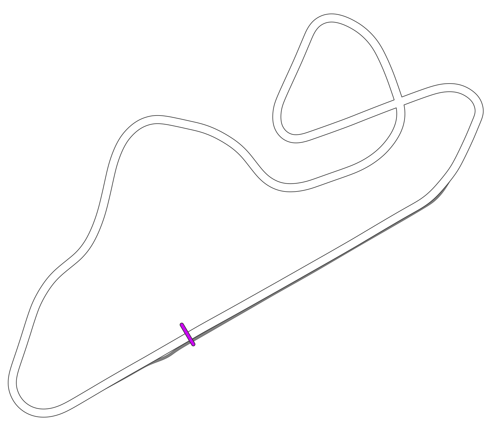 Oran Park Grand Prix Circuit THR track map