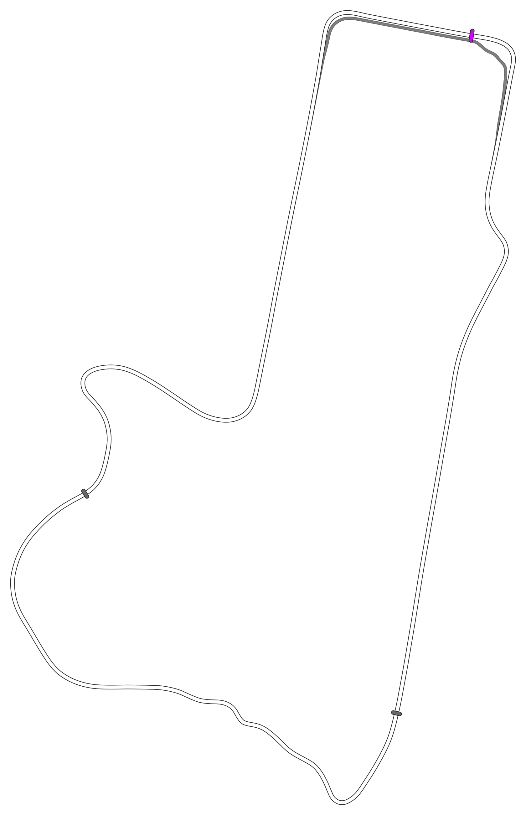 Bathurst (Mount Panorama) - THR track map