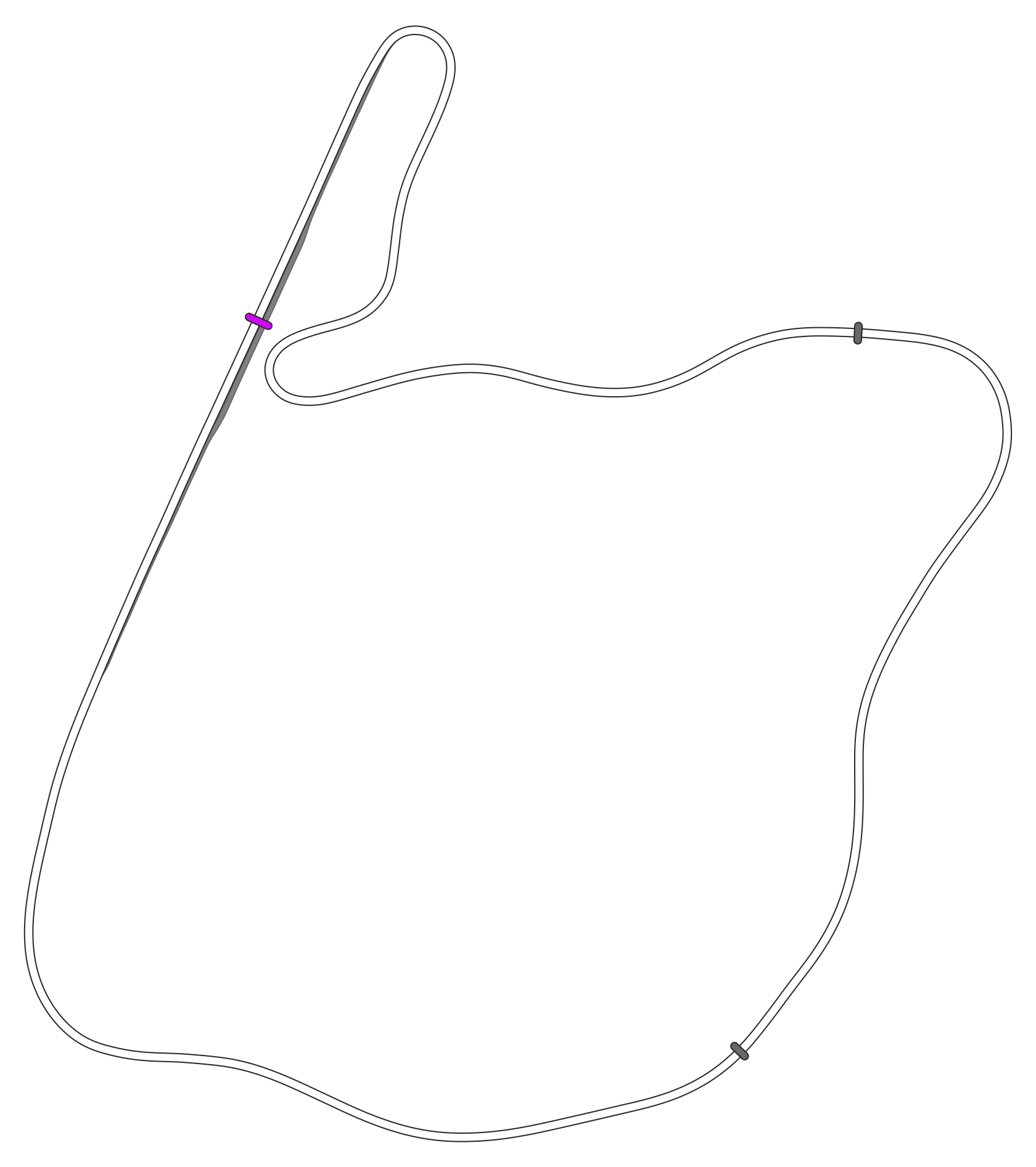 1967 Sandevoerde track map