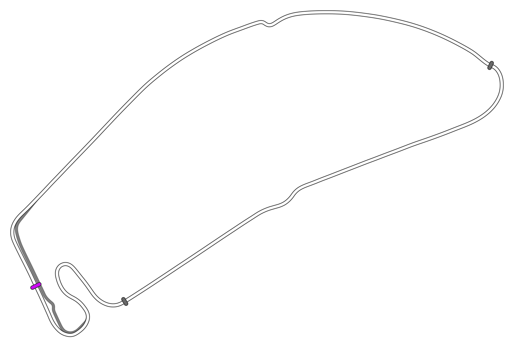Hockenheimring 1988 42 pitboxes track map